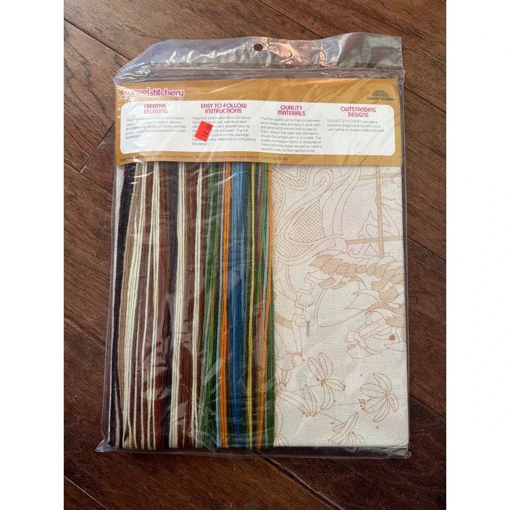 Sunset Stitchery Treasures From Past Crewel Embroidery Kit 2641 Rocking Horse